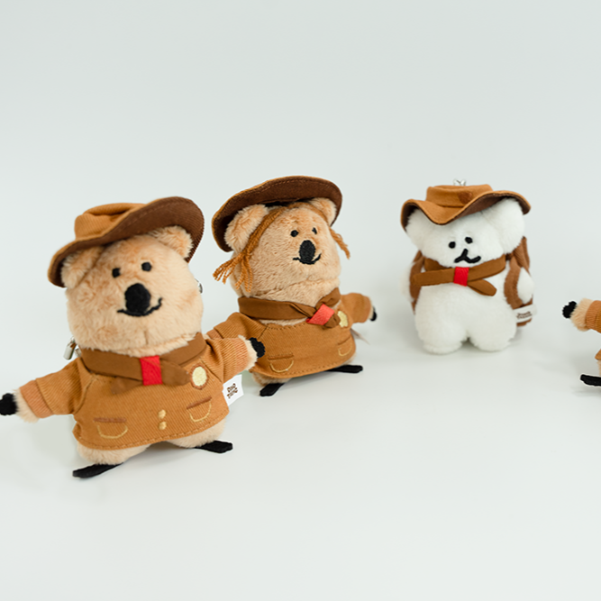Dinotaeng Quokscout Flat Fur Keychain (7款)