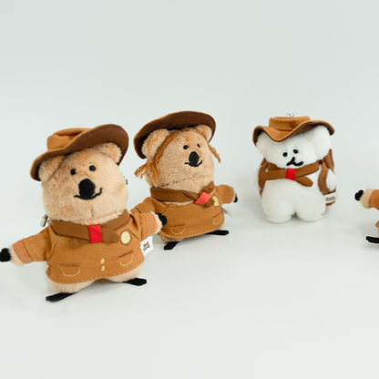 Dinotaeng Quokscout Flat Fur Keychain (7款)