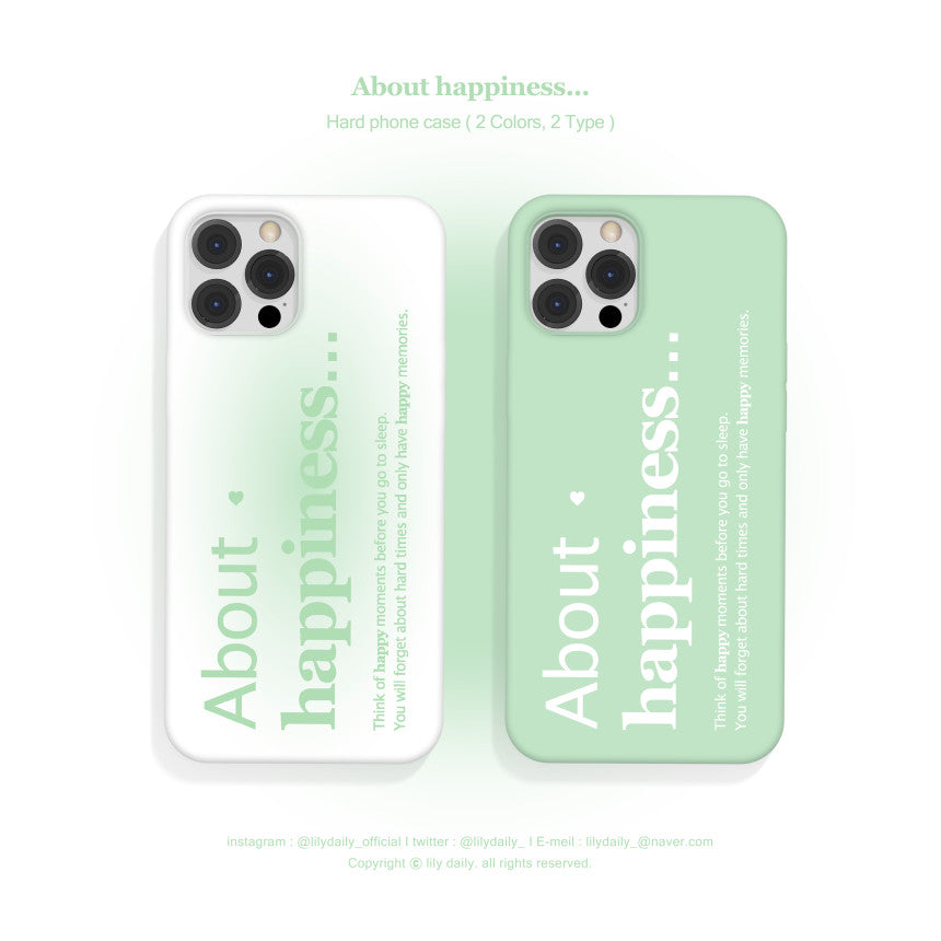 Lily Daily About Happiness(mint) Hard Case (2色)