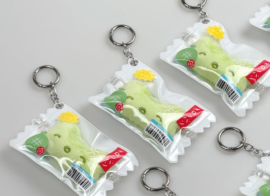 Hookka Hookka Studio Soft Fluffy Keyring -Muu Melonpan