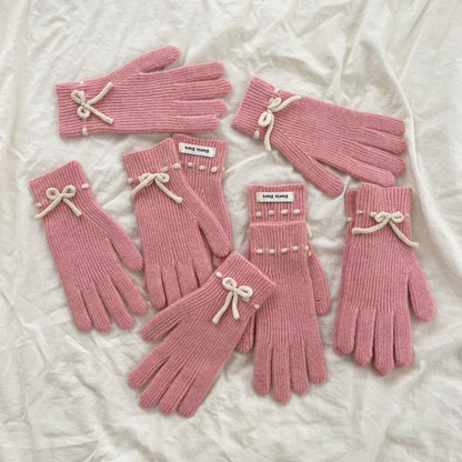 Bracket Table Ribbon Gloves (5色)