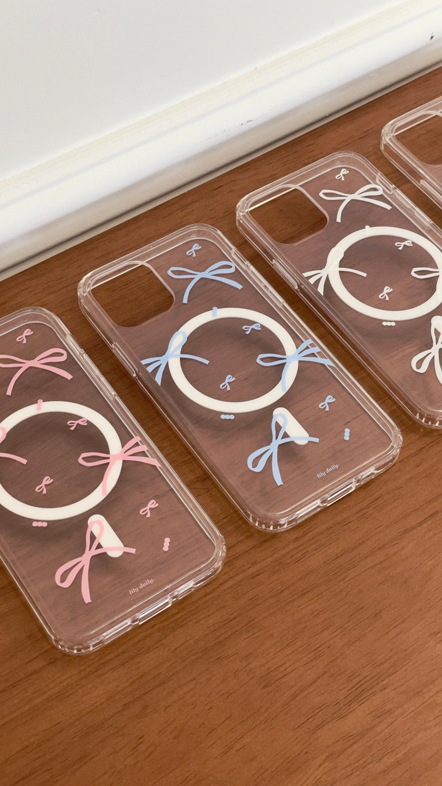 Lily Daily Vintage Rabbit Clear Case / Magsafe Case (4色)