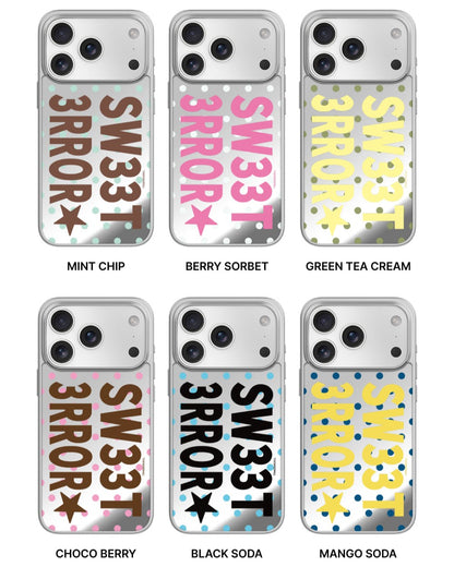 Gummy Sweet Error Dot Phone Case (Mirror silver bumper case)