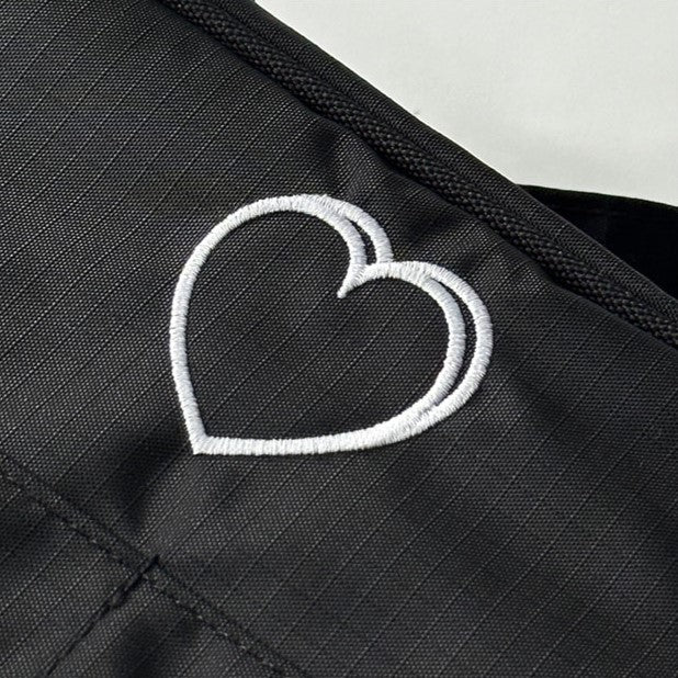 Mazzzzy signature heart duffel bag