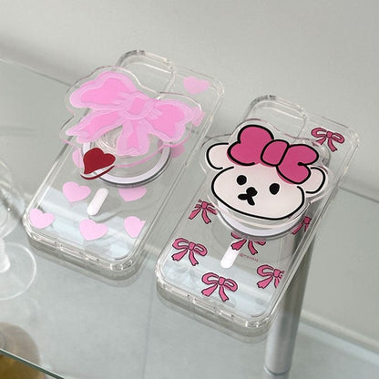 【可加購Tok】Mazzzzy Heart & ribbon muffin magsafe case