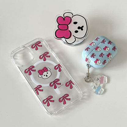 【可加購Tok】Mazzzzy Heart & ribbon muffin magsafe case