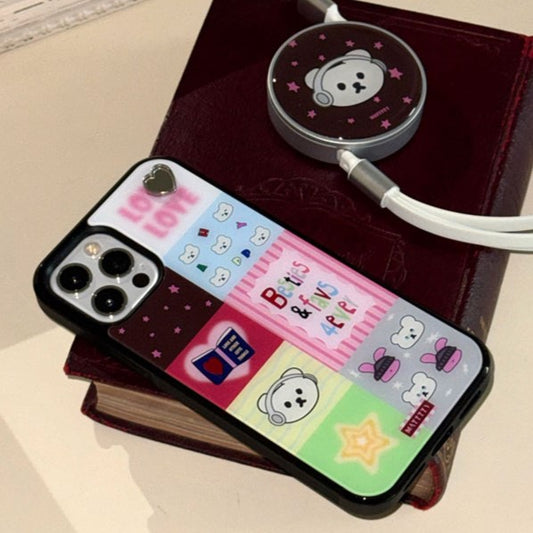 Mazzzzy [Love Tag_Magsafe] favs4ever Patchwork glass case