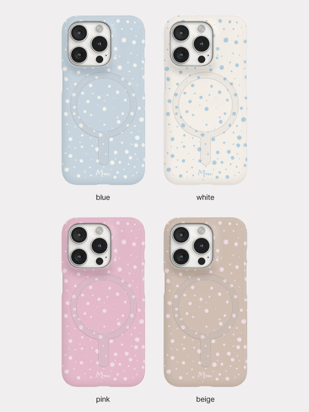 [mm] Snow Pattern Phone Case (Magsafe Hard)