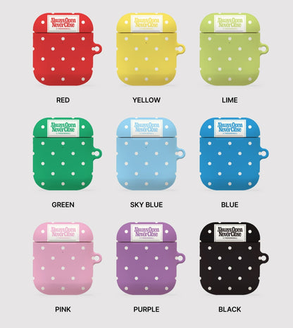 Dotted Color Label Airpods Case (Hard 硬殼) (9色)