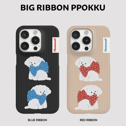 Big Ribbon Ppokku Phone Case (Hard/Card Storage/Magsafe)