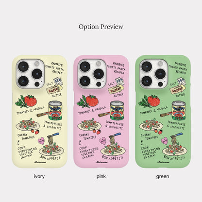 Favorite Tomato Pasta Phone Case (Hard/Card Storage/Magsafe)
