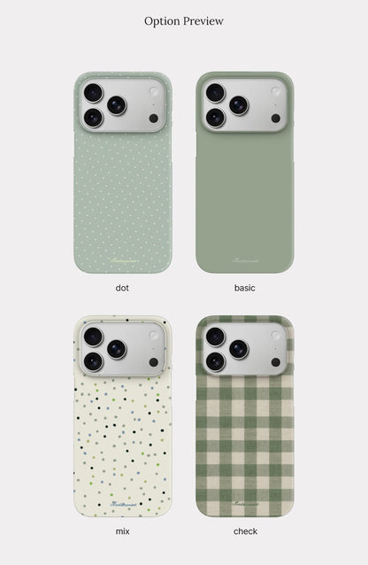 Matcha Mood Phone Case (Hard/Card Storage/Magsafe)