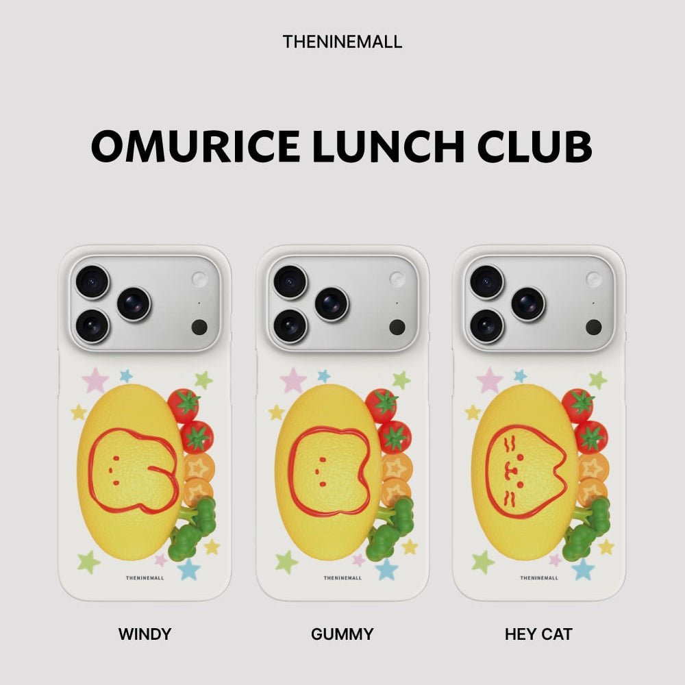 Omurice Lunch Club Phone Case (Hard/Card Storage/Magsafe)