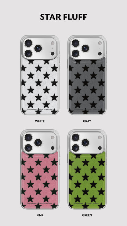 Star Fluff Phone Case (Silver bumper)
