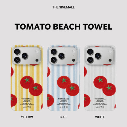 Tomato Beach Towel Phone Case (Hard/Card Storage/Magsafe)