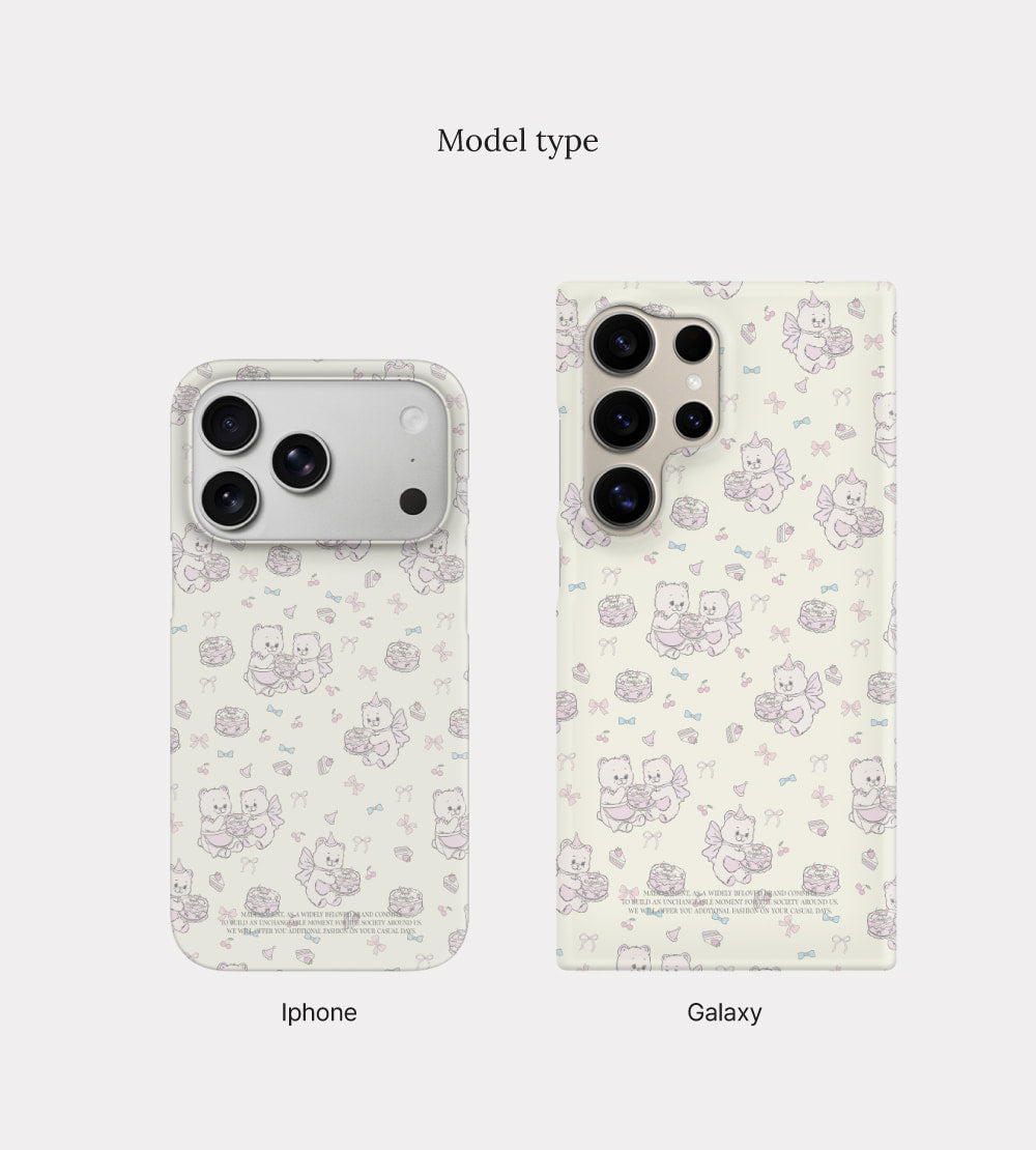 Vintage Bakery Bears Phone Case (Hard/Card Storage/Magsafe)