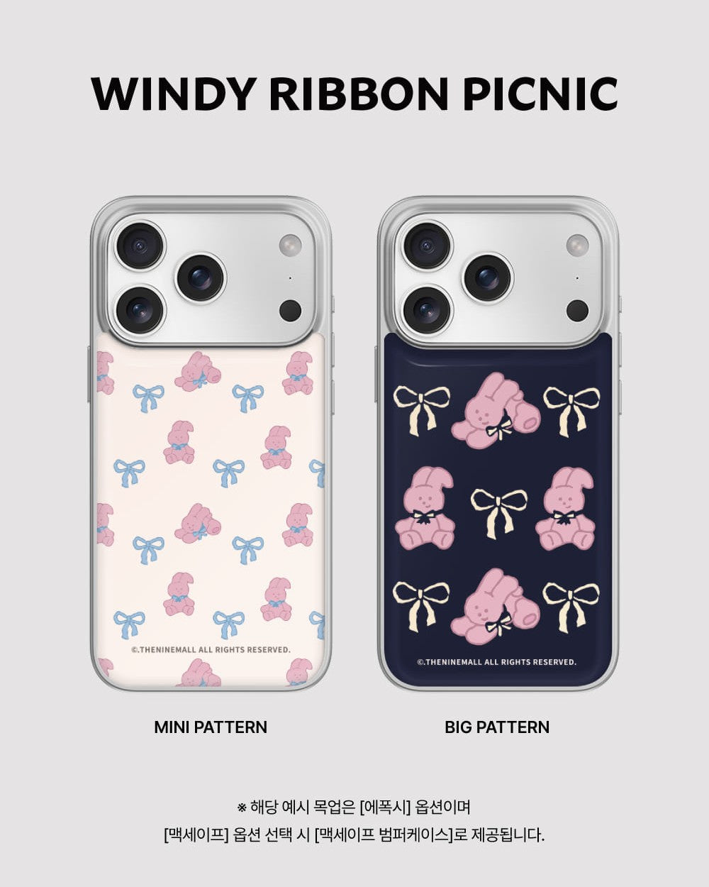 Windy Ribbon Picnic Phone Case (Silver bumper)