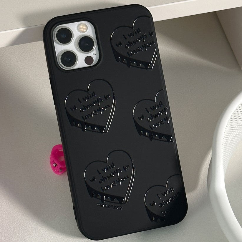 Mazzzzy signature heart case ver.2 (black) (2款)