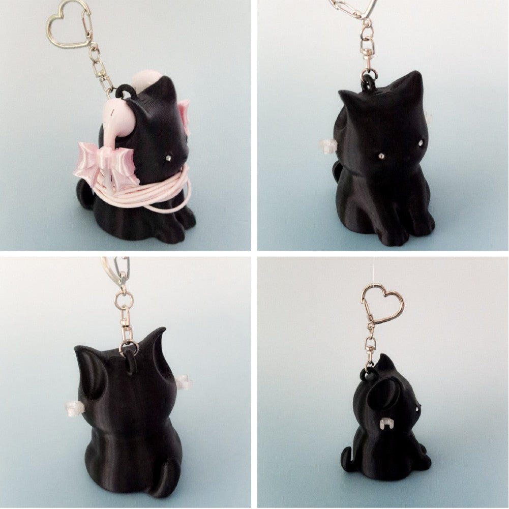 [NEW Color!] 46month Cat Cable Keyring 耳機收納鎖匙扣 (3色)