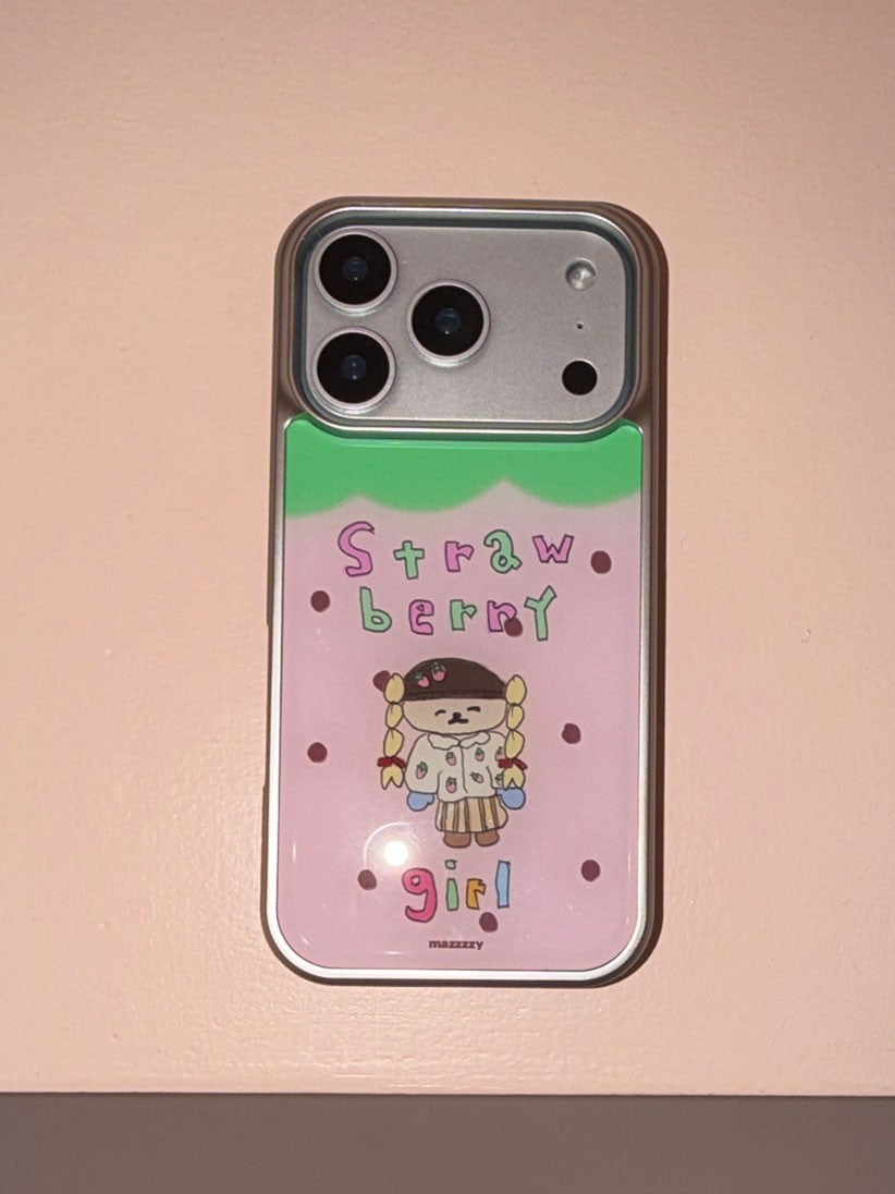 Mazzzzy [Silver] Strawberry Girl Case
