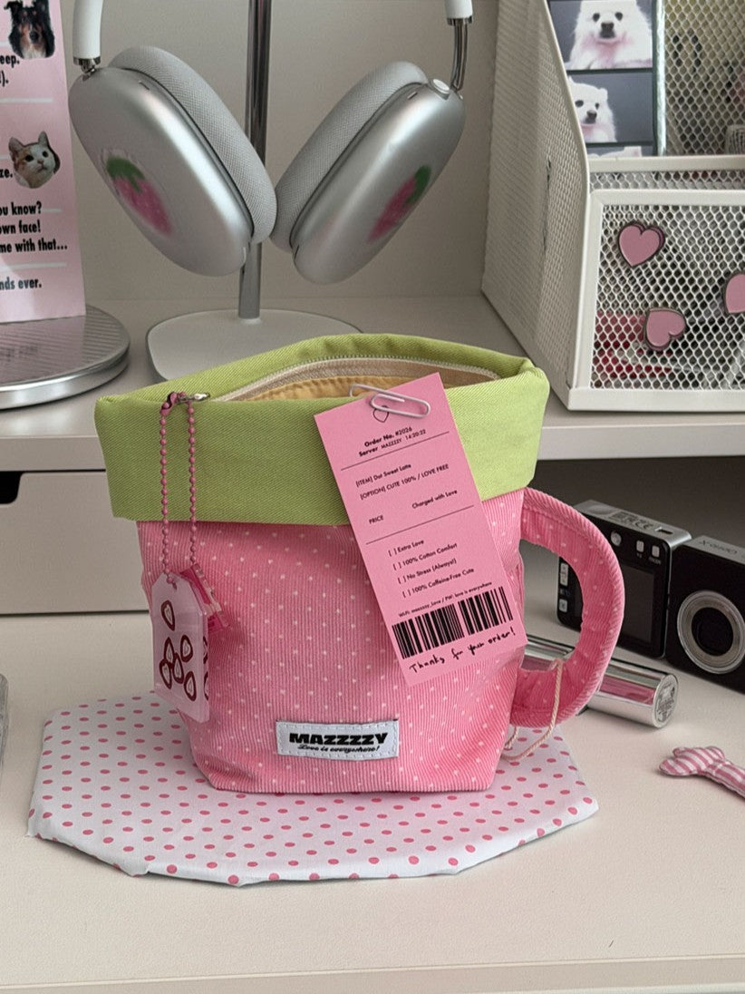 Mazzzzy Dot Latte Pouch (2色)