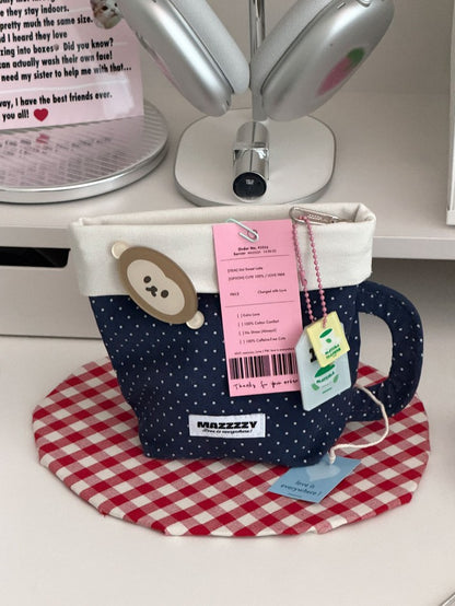 Mazzzzy Dot Latte Pouch (2色)