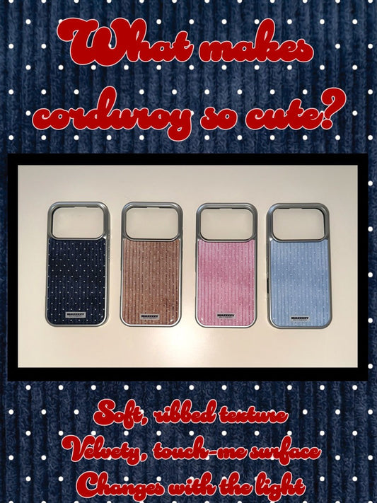 Mazzzzy [Silver] Corduroy Dot case