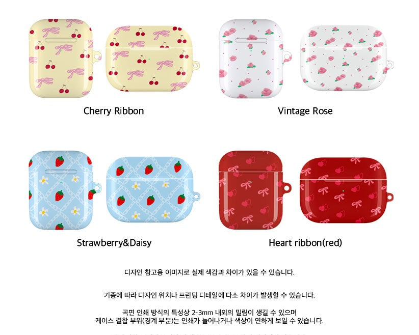 Mazzzzy ver.Love Patterns airpods case (4 Types)(Hard, glossy)