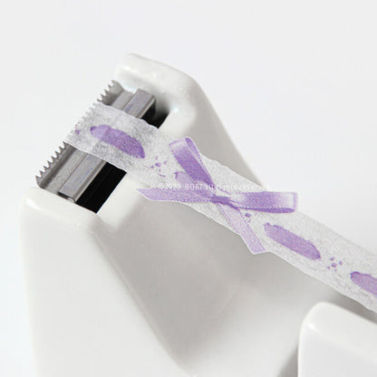 Boki Eyelet Lace Die-cut Masking Tape [Purple Ribbon]