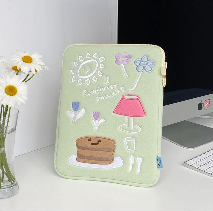 Mazzzzy sunflower pancake ipad pouch (S/L)