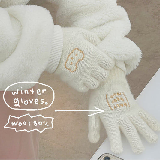 Hookka Hookka Studio Baby Bear Muu Winter Gloves (3款)