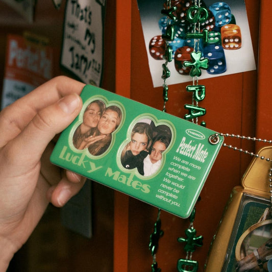 【現貨95折】Thence Mate Photo Key Holder_Green 證件相套