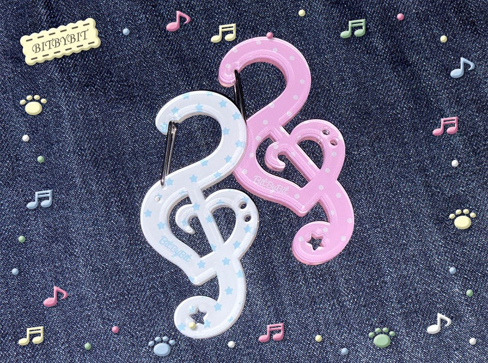 Bit by bit Note Acrylic Carabiner (2款)