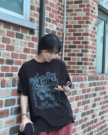 【Seventeen Jeonghan/Wonwoo同款】Mahagrid Corp Tee (Black/White)