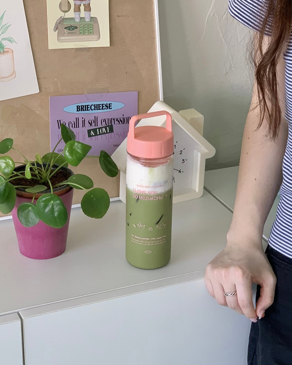 Olivet I love you so m(u)a cha! bottle (2色)