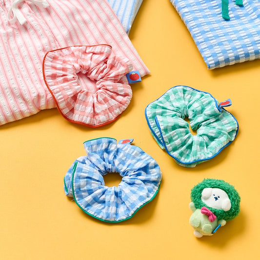 Butter Shop [Veggie Gang!] Seersucker Scrunchie Set (3P)