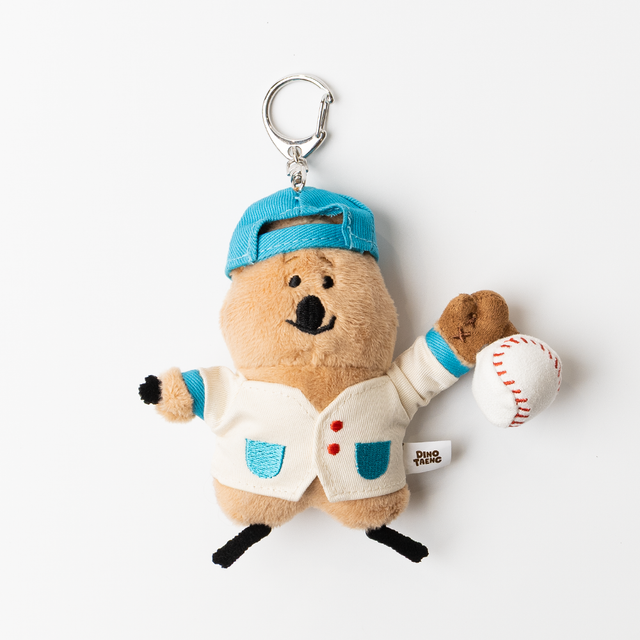 Dinotaeng Fatty Baseball Brrr Keyring 震動鎖匙扣
