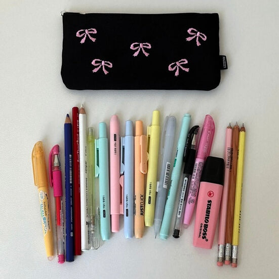 Mazzzzy Ribbon Pattern Pencil Case/Pouch