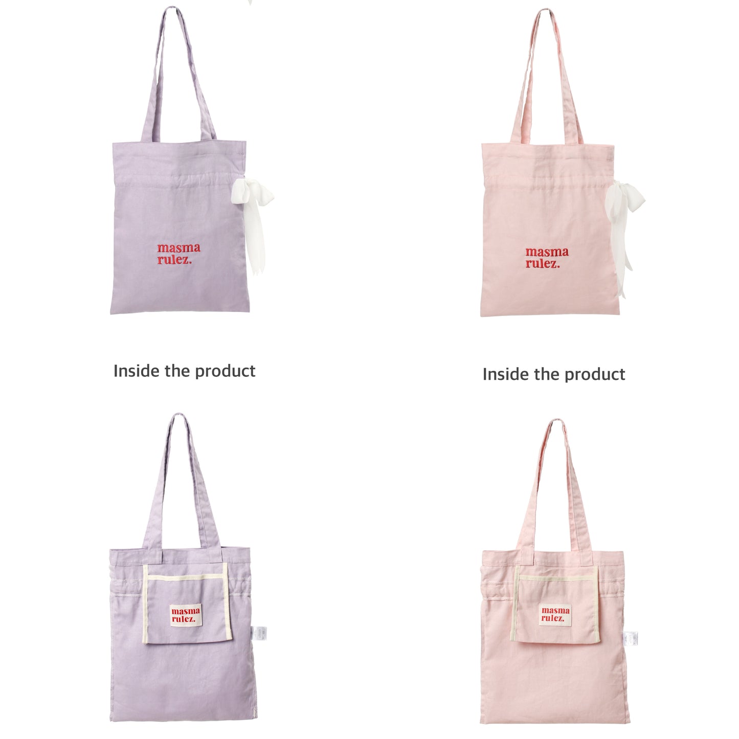 Masmarulez Ribbon eco bag (4色)