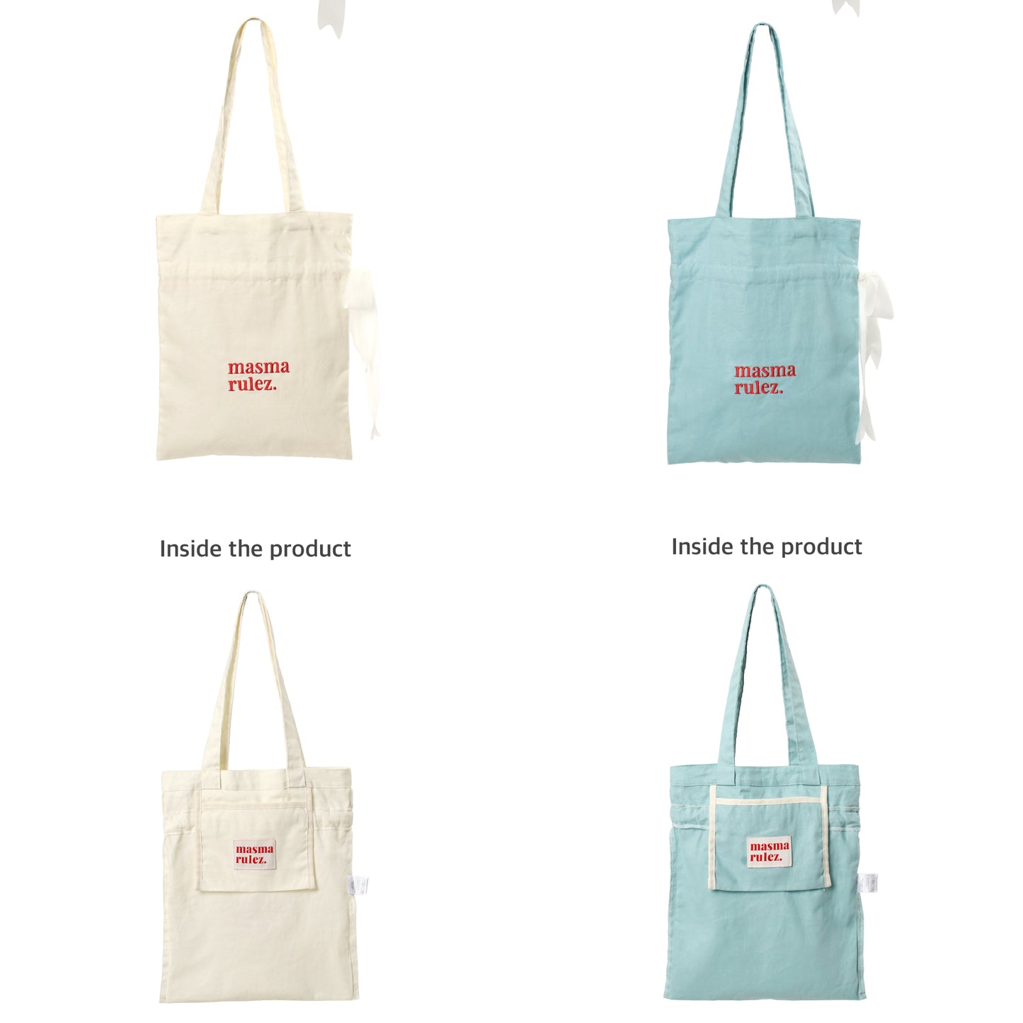 Masmarulez Ribbon eco bag (4色)