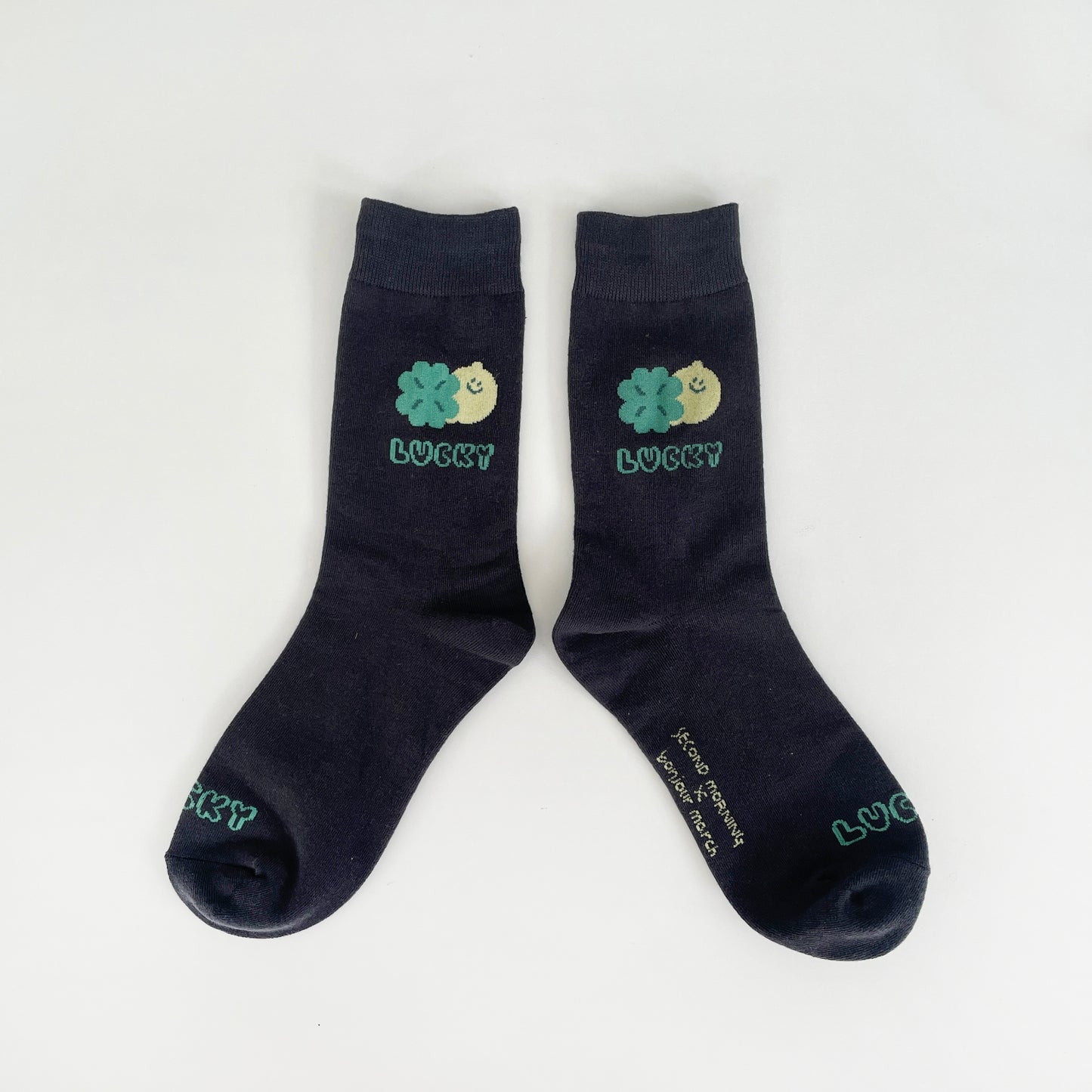 【買2對減$10✨】Second Morning X Bonjour March Lettering Socks (3款/Set)