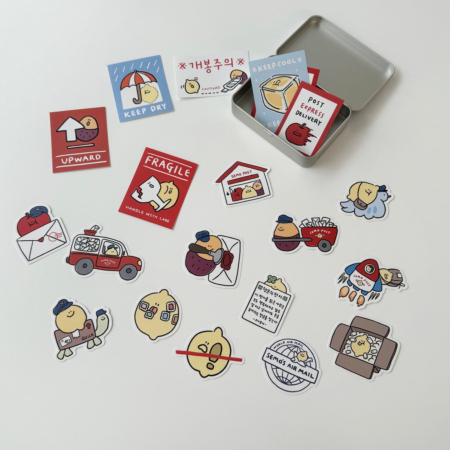 [Semo's Post Office] Tin Case Sticker Pack