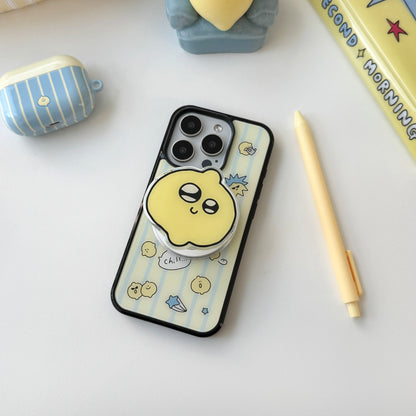 Second Morning Lemony Stripe Glass Magsafe Case