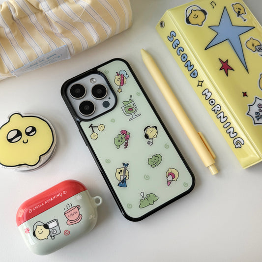 Second Morning Lemony and Lime Glass Magsafe Case