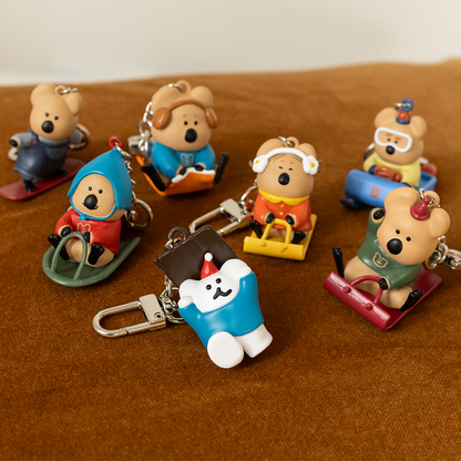 Dinotaeng COCOCUP - Ice Sledging Keychain (7款)