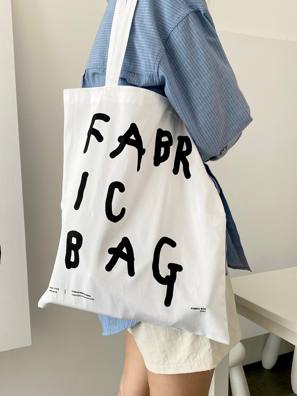 Inapsquare Type Eco Bag (Black/White) (3款)