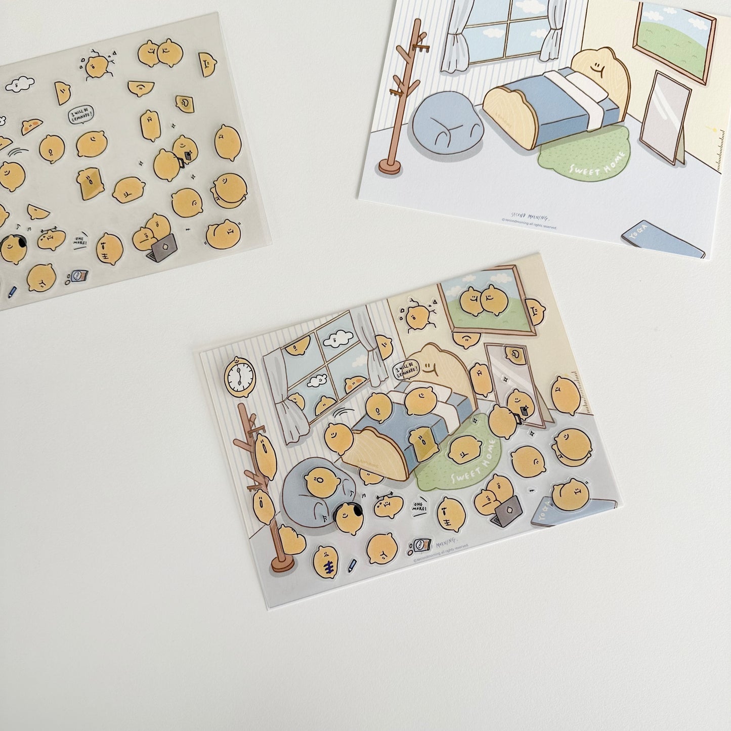 【現貨95折】Second Morning My Room Transparent Sticker 透明貼紙