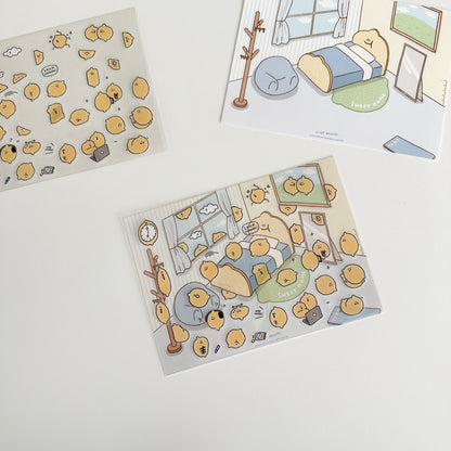 【現貨95折】Second Morning My Room Transparent Sticker 透明貼紙