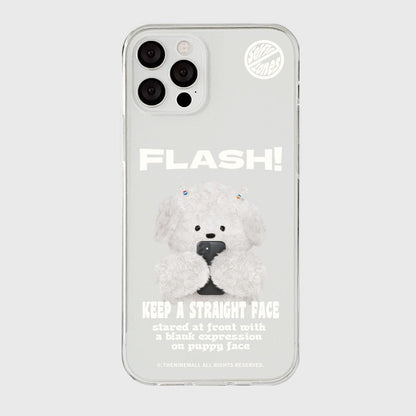 【現貨95折】Ppokku Basic Flash Phone Case (Clear 透明款) #iphone 14 pro