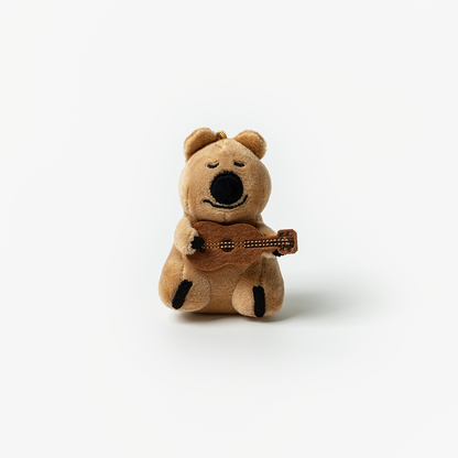 Dinotaeng Ukulele & Heart Quokka Keyring